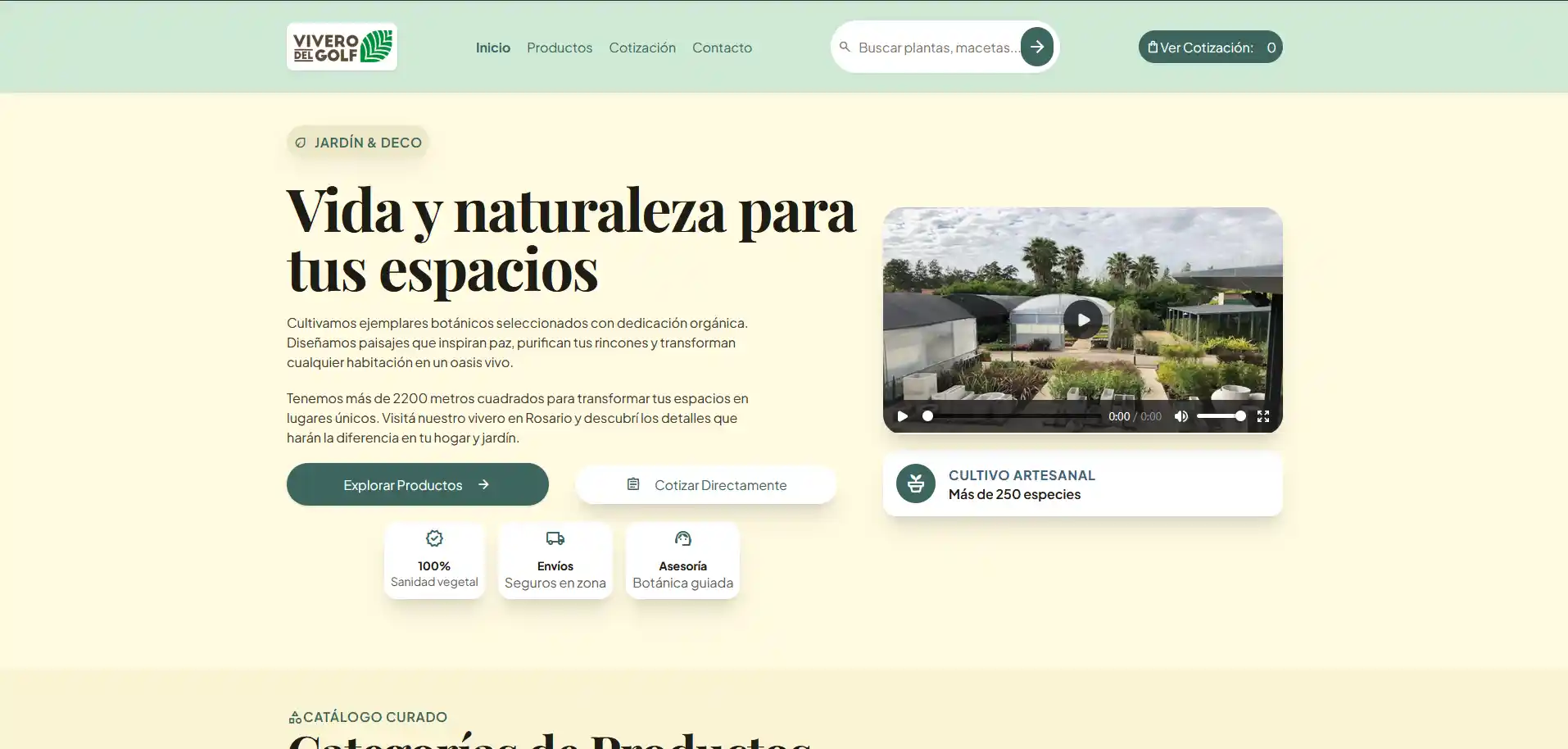 Imagen de Página de Inicio del Vivero del Golf, Rosario